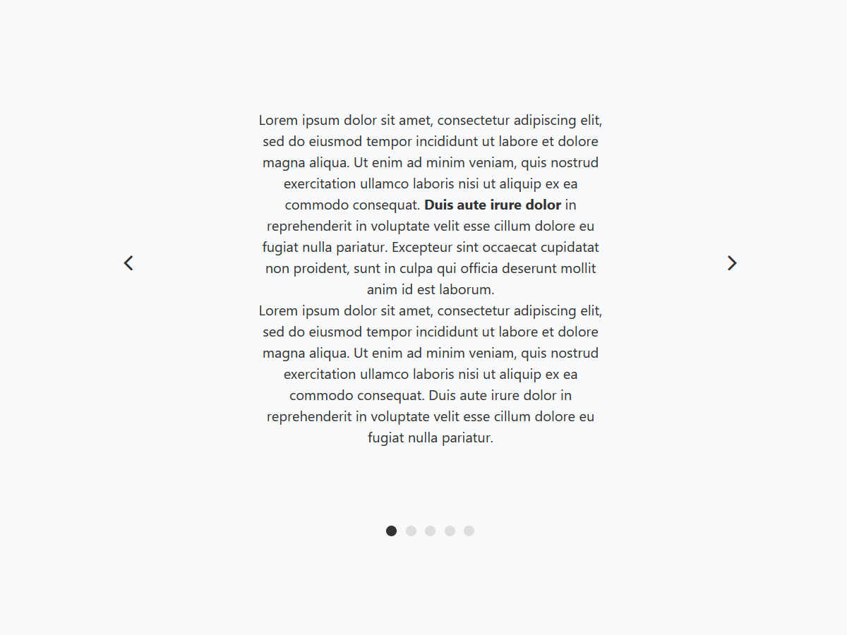 Text Carousel Block - Tishonator